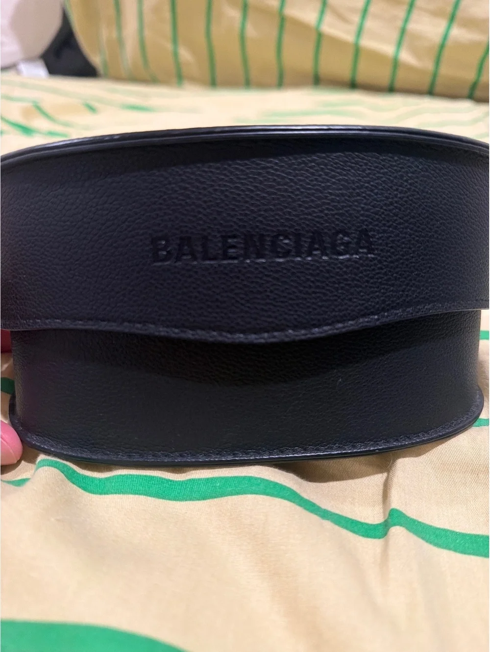 Balenciaga red horned framed sunglasses